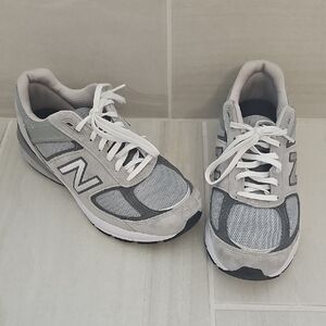 New Balance Made in USA 990v5 Vegan Friendly Gray Sneakers Size Men's 9.5